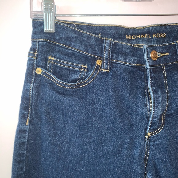 Michael Kors Izzy Dark Wash Mid-rise Skinny Jeans 4 Women’s - Picture 2 of 9